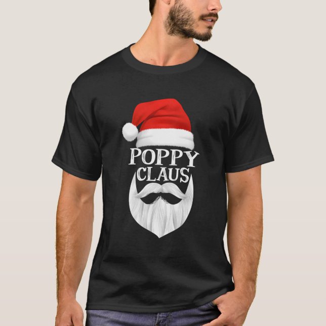 Poppy Claus Santa Family Matching jul Pajama T Shirt (Framsida)