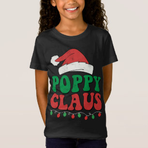 Poppy Claus Santa Ljus-familjen Matching T Shirt