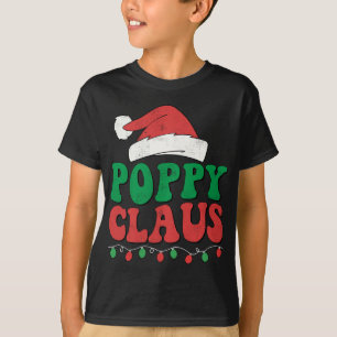 Poppy Claus Santa Ljus-familjen Matching T Shirt