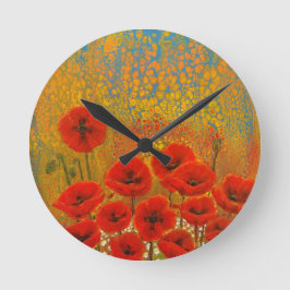 Poppy Clock Rund Klocka