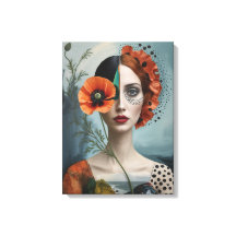 Poppy collage porträtt