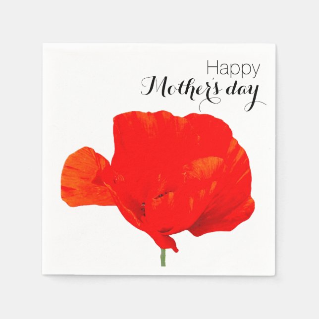 POPPY Collection 06 Mors dag Papper Napkins Pappersservett (Framsidan)
