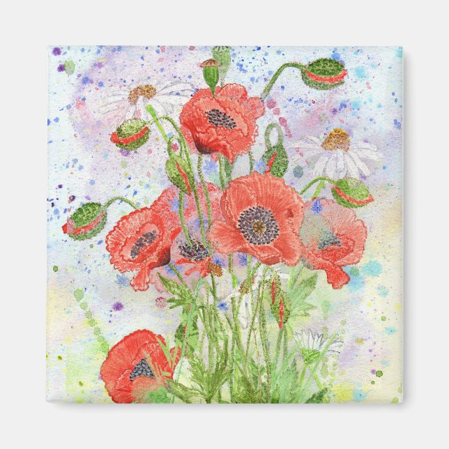"Poppy Crowd" Magnet (Framsidan)