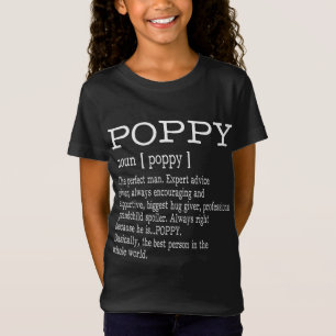 Poppy Definition Grandpa Fars dag Gifts - Manar T Shirt