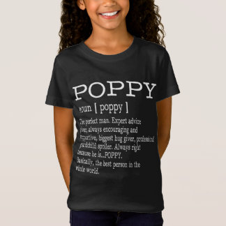 Poppy Definition Grandpa Fars dag Gifts - Manar T Shirt