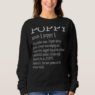Poppy Definition Grandpa Fars dag T Shirt