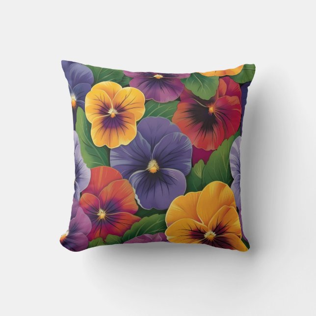 Poppy design throw cushion kudde (Framsida)
