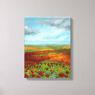 Poppy Dreams Giclee Canvastryck