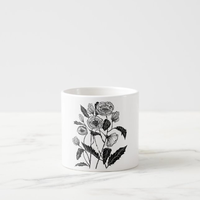 Poppy Espresso Kopp Espressomugg (Framsidan)