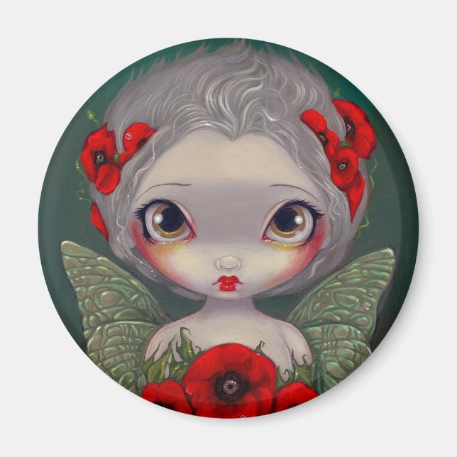 "Poppy Fairy" Magnet (Framsidan)