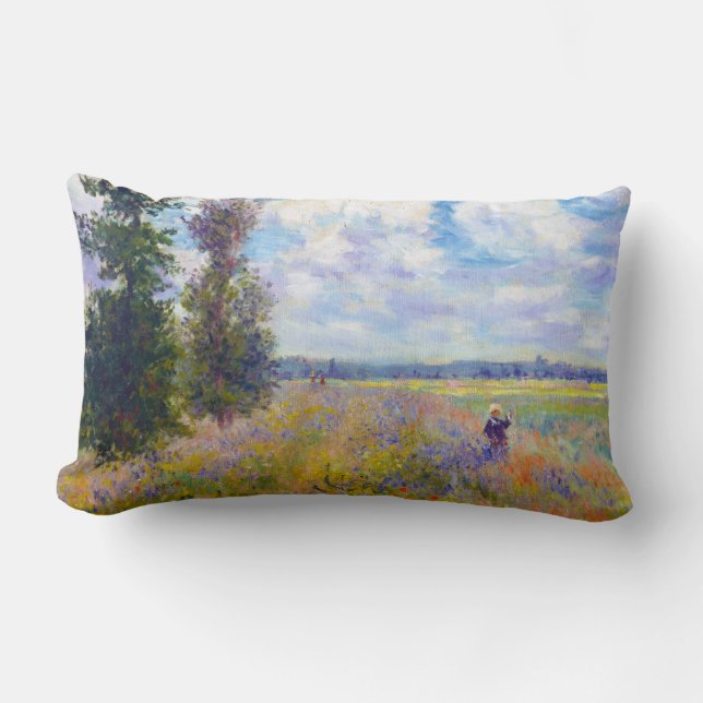 Poppy Fält, Argenteuil, 1875 Claude Monet Lumbarkudde (Framsida)