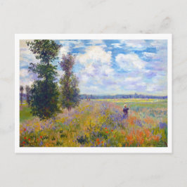 Poppy Fält, Argenteuil, 1875 Claude Monet Vykort