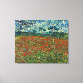 Poppy Fält av Vincent Van Gogh Canvastryck