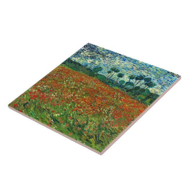 Poppy Fält av Vincent Van Gogh Kakelplatta (Sidan)