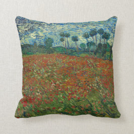 Poppy Fält av Vincent Van Gogh Kudde