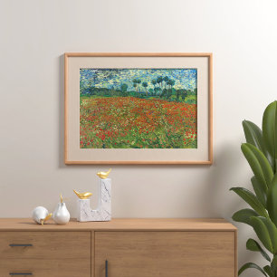 Poppy Fält av Vincent Van Gogh Poster