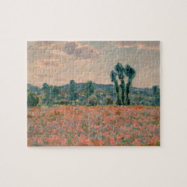 Poppy Fält - Claude Monet Pussel (Horisontell)