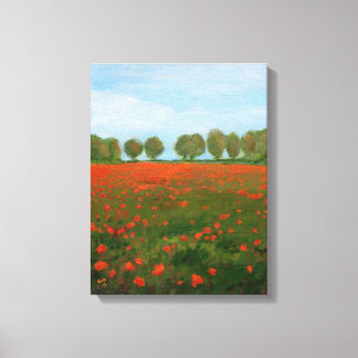 Poppy Fält Giclee Canvastryck