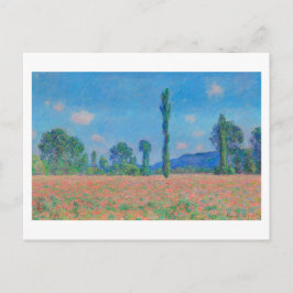 "POPPY FÄLT, GIVERNY" 1890-91 CLAUDE MONET VYKORT