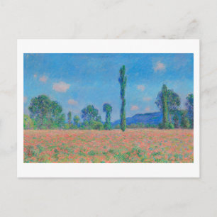 "POPPY FÄLT, GIVERNY" 1890-91 CLAUDE MONET VYKORT