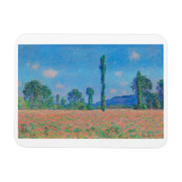 "POPPY FÄLT. GIVERNY" PER CLAUDE MONET MAGNET