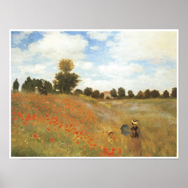 Poppy Fält i Argentina, 1873 Poster (Framsidan)
