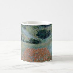 Poppy Fält i en Hollow nära Giverny (av Monet) Kaffemugg