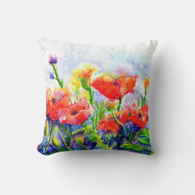 Poppy Fält Kudde (Framsida)