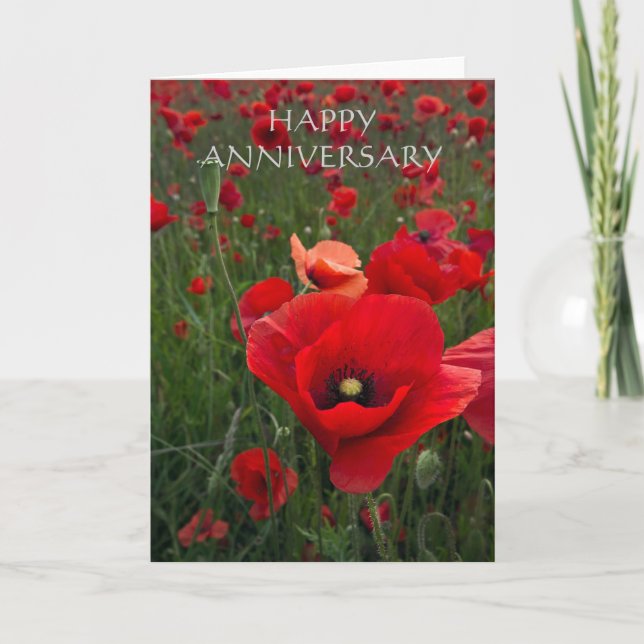Poppy Fält Lycklig-årskort Kort (Framsida)
