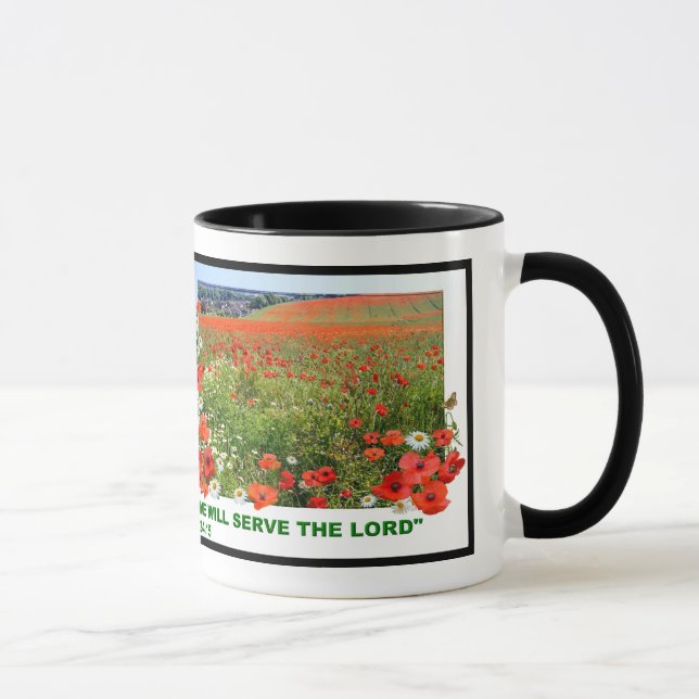 Poppy Fält med Bible Verse Mugg (Höger)