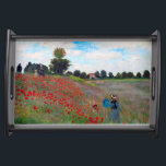 Poppy Fält, Monet Frukostbricka<br><div class="desc">Oscar-Claude Monet (14 november 1840-5 december 1926) var en Fransk målare, en av de Fransk Impressionistiska målningarna och den mest konsekventa och skickliga utövaren av rörelsens filosofi att uttrycka sina uppfattningar före naturen, särskilt när det gäller plätering av landskapsbilden i luft. Uttrycket ""Impressionism" härrör från titeln på hans målning Impression,...</div>
