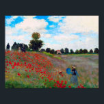 Poppy Fält, Monet Poster<br><div class="desc">Oscar-Claude Monet (14 november 1840-5 december 1926) var en Fransk målare, en av de Fransk Impressionistiska målningarna och den mest konsekventa och skickliga utövaren av rörelsens filosofi att uttrycka sina uppfattningar före naturen, särskilt när det gäller plätering av landskapsbilden i luft. Uttrycket ""Impressionism" härrör från titeln på hans målning Impression,...</div>