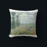 Poppy Fält nära Argentina av Claude Monet Kudde<br><div class="desc">Oscar-Claude Monet (UK: /ˈmɒ neɪ/, USA: /moʊɪ, Millaˈ-/, Fransk: [klod makenexi]; 14 november 1840 - 5 december 1926) var en Fransk målare och grundare av en imponerande målning som ses som en nyckel föregångare till modernisering, särskilt i hans försök att måla naturen enligt hans uppfattning[1]. Under sin långa karriär var...</div>