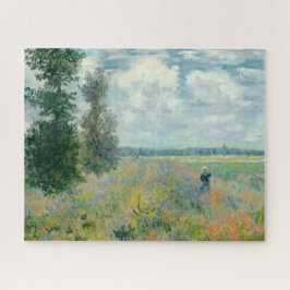 Poppy Fält nära Argentina av Claude Monet Pussel