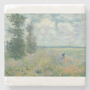Poppy Fält nära Argentina av Claude Monet Stenunderlägg