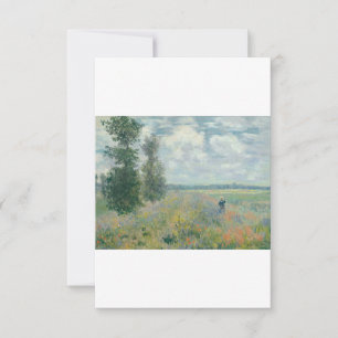 Poppy Fält nära Argentina av Claude Monet Tack Kort