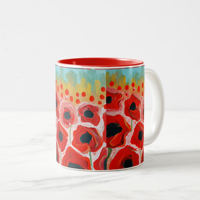 Poppy Fält Två-Tonad Mugg (Framsida höger)