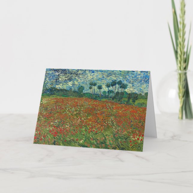 Poppy Fält | Vincent van Gogh Kort (Framsida)