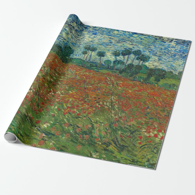 Poppy Fält - Vincent van Gogh Presentpapper (Utrullad)