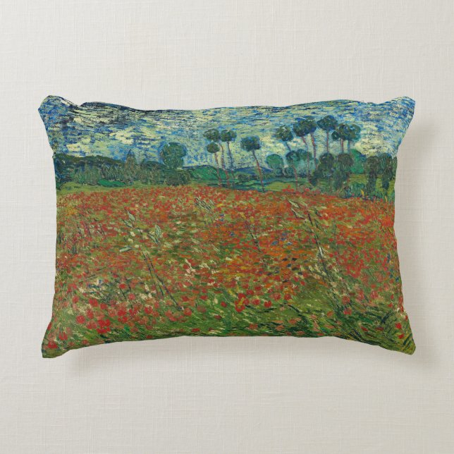 Poppy Fält - Vincent van Gogh Prydnadskudde (Framsidan)