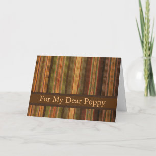 Poppy Fars dag med Raanu Mönster Weave Kort