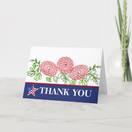 Poppy Flower från lycklig veterandagen Tack Kort