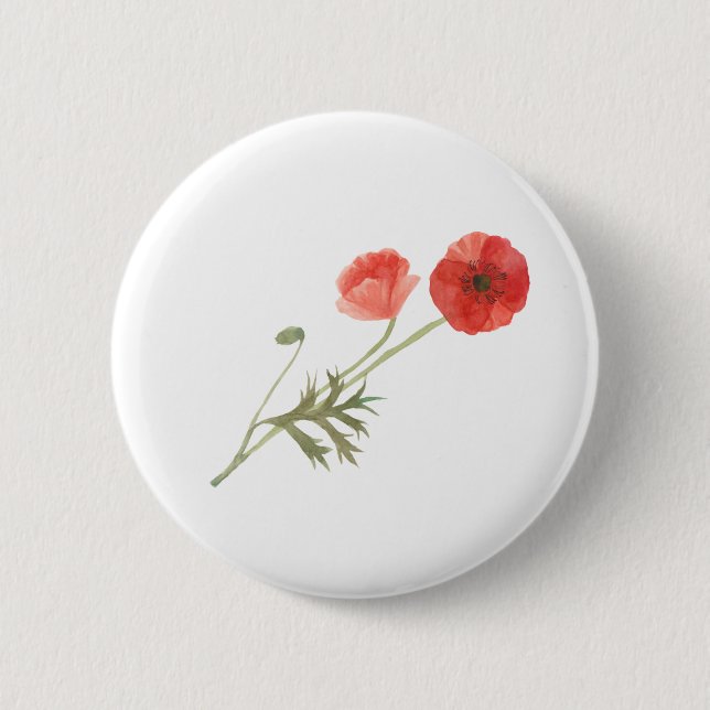 Poppy Flower Knapp (Framsida)