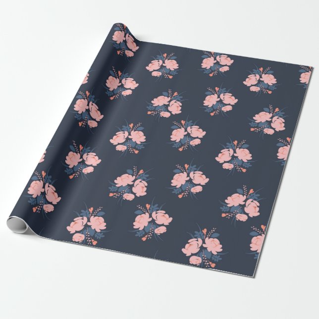 Poppy Flower Presentpapper (Utrullad)