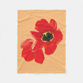Poppy Flower Shirt, Poppy Shirt, Blommigt Shirt Fleecefilt