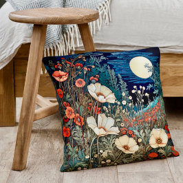 Poppy Flowers Farmhouse Decor Dekorativ kudde