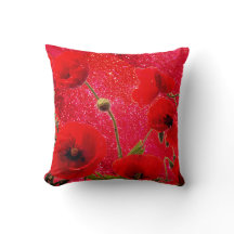 Poppy Flowers Red Glitter Gnistra Glittery 2020