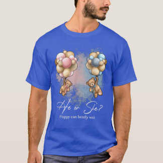 Poppy för ballongbubblor kan avvakta Gender T Shirt