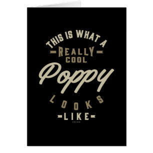 Poppy för verkligen Coola Hälsningskort