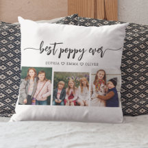 Poppy Grandfather Grandchildren Photo Collage